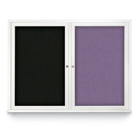United Visual Products Corkboard, Amethyst/Gold, 96" x 48" UV420I-GOLD-AMETHY